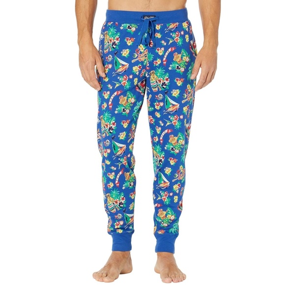 Polo Ralph Lauren Hawaiian Bear Print Jogger Pant - Picture 1 of 10